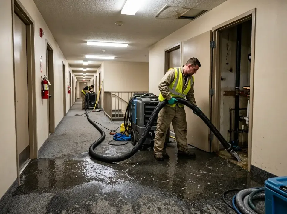 multi-unit-apartment-hallway-f-005 — frequently asked questions, Emergency Burst Pipe Water Extraction & Removal in Tualatin…